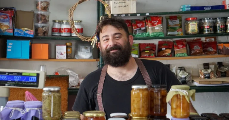 Worker in a small independent shop