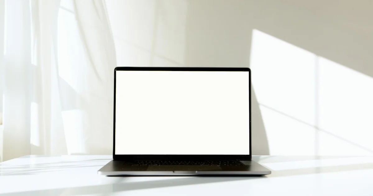 Website design mockup on a laptop during a lawyer website redesign
